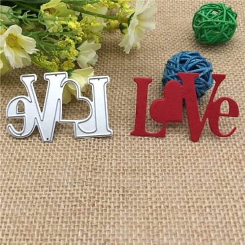 Love Metal Cutting Dies Stencils for DIY Scrapbooking Stamp/photo album Decorative Embossing DIY Paper Cards