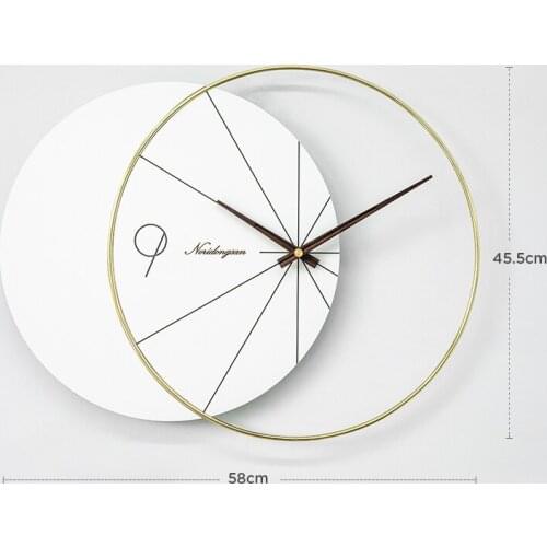 Metal Classic Vintage Wall Clock Modern Design Watch Wall Nordic Wall Clocks Wall Art Decor Reloj De Pared Livingroom Decoration