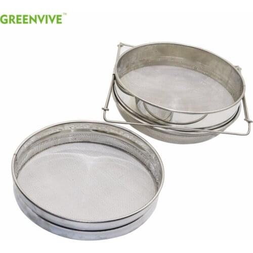 Stainless Steel Double layer Honey Sieve Filtration Bee Honey Filter Strainer for HoneyExtractor Beekeeping Tools