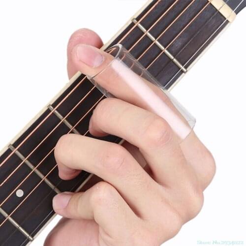 New One piece Plexiglass Slider Guitar String Slide Glass Bottle Finger Knuckle Guitar Finger Drop Ship