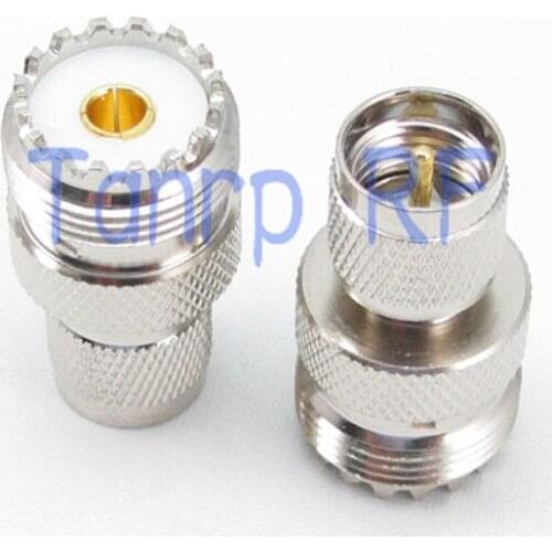 Wholesale 10PCS/lot UHF female jack to mini UHF male plug straight RF coaxial connector adapter cable