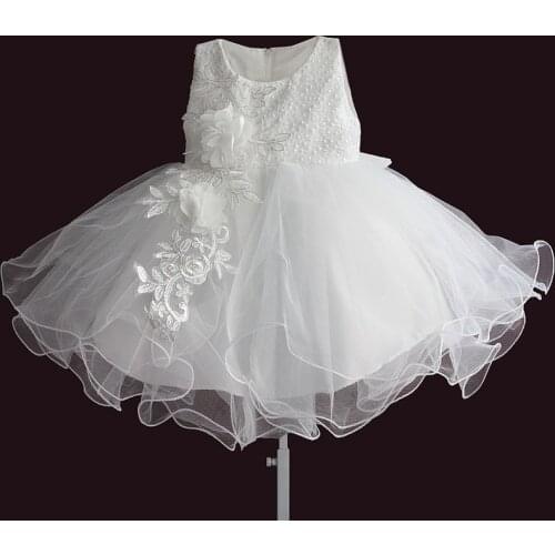 Baby Girl Dresses Embroidery Flower Girls Dress Ball Gown Newborn 1 year Birthday Dress Kids Clothes vestidos infantis
