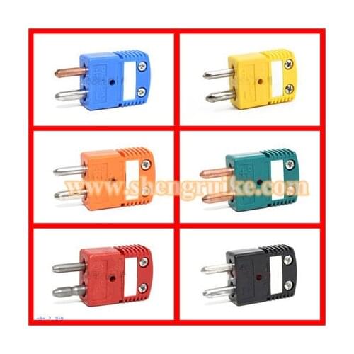 Omega Thermocouple plug K Type T type J type N type E type R/S Type Round Pin connector socket