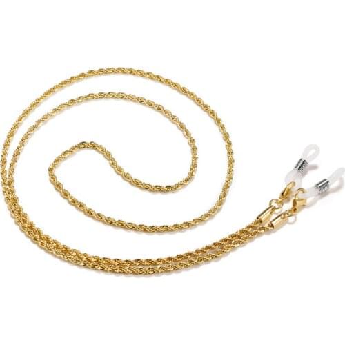 Glasses Strap Fashion Sunglasses Chain Necklace Mask Lanyard Spectacle Accessories Metal Twist Rope