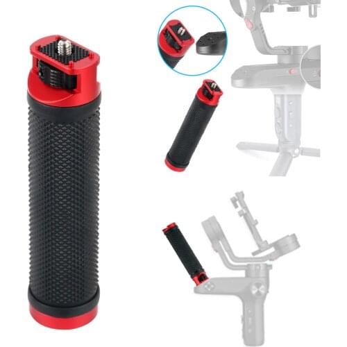 Gimbal Handle Grip 1/4" 3/8 "Cold Shoe Mount for ZHIYUN WEEBILL S WEEBILL LAB Stabilizer Handgrip for Monitor Microphone Phone
