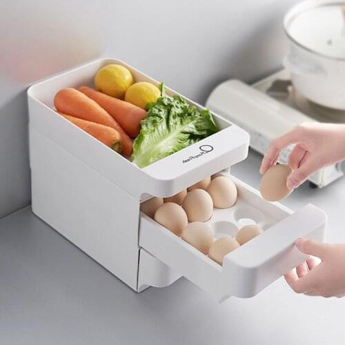 Drawer type stackable egg storage box, egg rack, multi-layer egg rack, fresh-keeping egg box, household goods rack