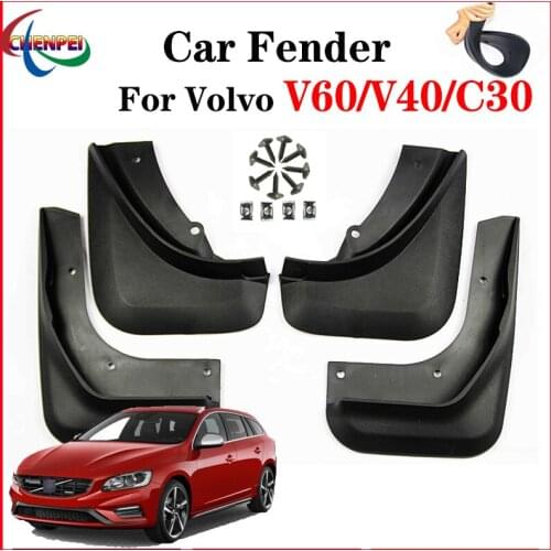 4pcs Special Fender For Volvo V60 12-20 V40 13-20 C30 10-19 Fluence 2008-2016 Fender Auto Mudguard Tire Supplies Car Accessories