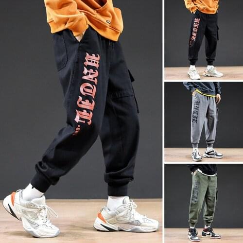 Hip Hop Sweat Pants Embroidery Japanese Style Trousers Sweatpants Streetwear Men Joggers Track Casual Cargo Pants Streetwear