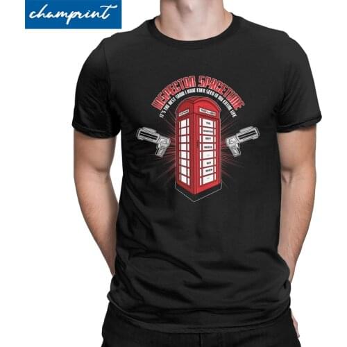 Inspector Spacetime T Shirts Mens Funny T-Shirt Round Neck Community Tv Show Abed Troy Tee Shirt Short Sleeve Tops Original