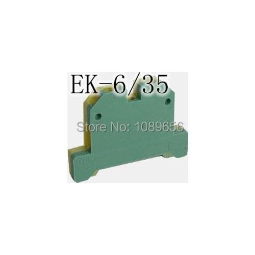 100pcs EK-6/35 earth terminal lug plate Wiring row Terminal Terminal Connector Splice