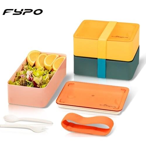 1000ml Lunch Box, Bento Boxes with Fork Spoon,Food Box for Children Adult Work School, Suitable for Microwave Dishwasher