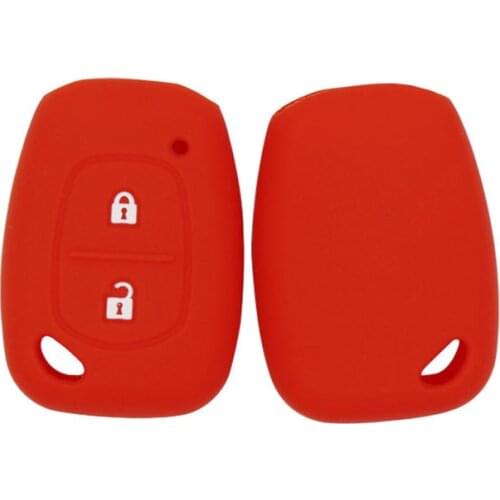 2PC Silicone Key Holder for Renault Clio II 2 Thalia Symbol Symball Car Key Cover Case Keychain Accessories Shell Key Case