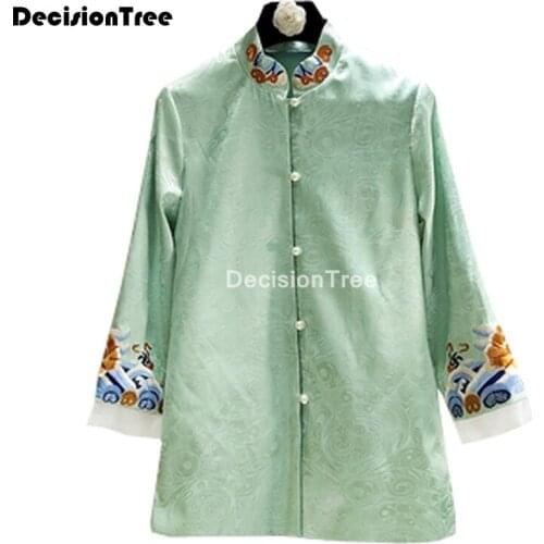 2021 elegant cheongsam coat chinese clothing casual qipao jacket women chinese improved cheongsam top elegant lady outerwear
