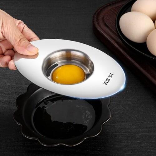 304 Stainless Steel Egg White Separator DIY Baking Tool Set Liquid Filter Kitchen Supplies Egg Separator Kitchen Tools