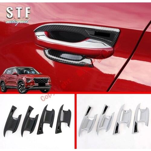 ABS Door Handle Bowl Cover Cup Trim Molding Garnish For Hyundai IX25 2019 2020