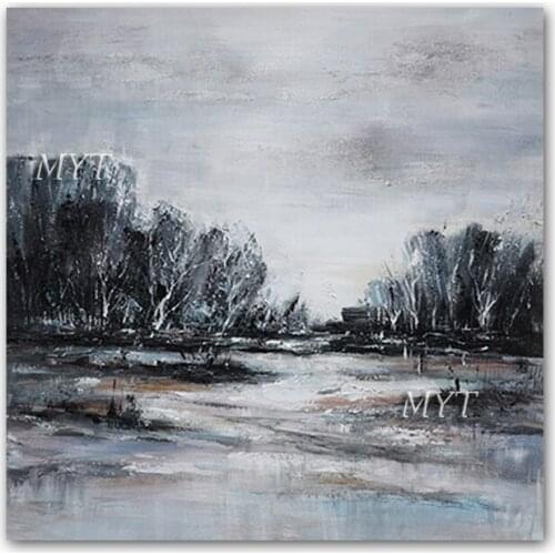 Outdoor Abstract Scenery Oil Painting Wall Decoration Pieces Art 100% Hand-painted Wall Decor Canvas Art Unframed Artwork Paint