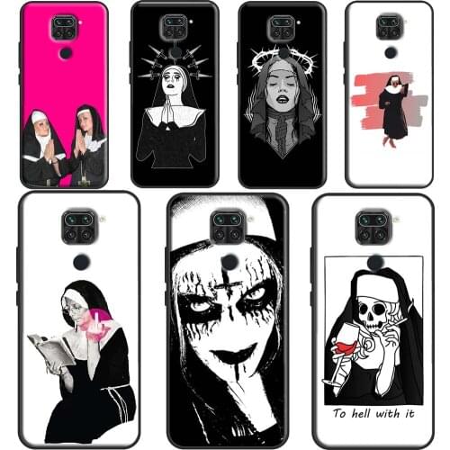 Sister Nun Case For Xiaomi Redmi Note 10 Pro 9S 8T Note 8 Pro Note 9 Pro K40 7 8 9 A 9C 9T Back Cover