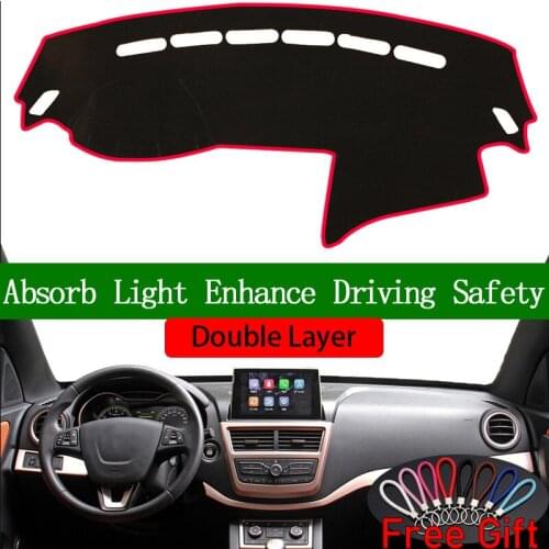 Double Layer Car Stickers For besturn X40 2016 2017 2018 2019 Dashboard Cover Car Accessories Interior Anti-UV Car Decals