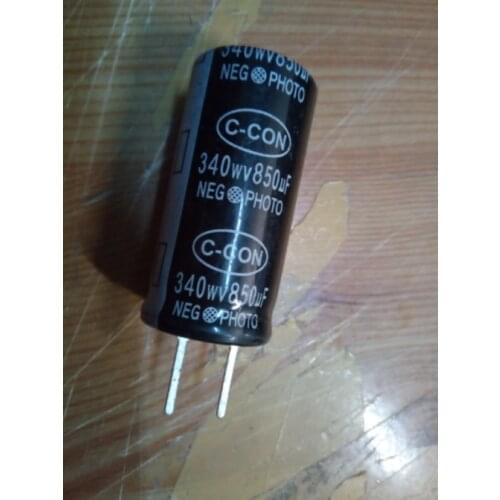 Low esr 340v 850uf photo flash capacitor 25*50mm