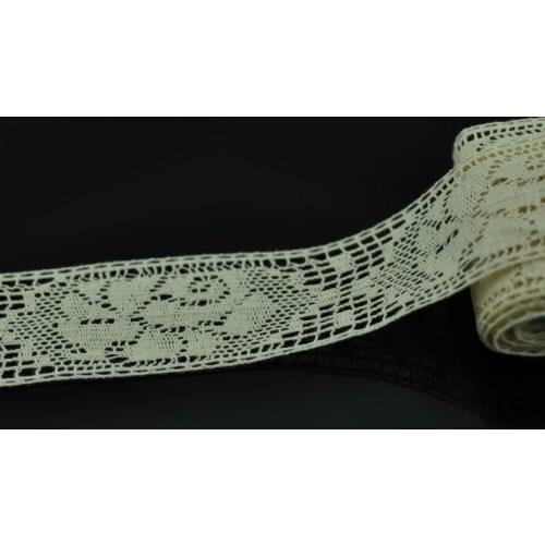 5 Yards(4.5m) /lot embroidered Cotton lace Sewing Accessories craft Handmade for clothing/bag/wedding/Decoration/Scrapbooking