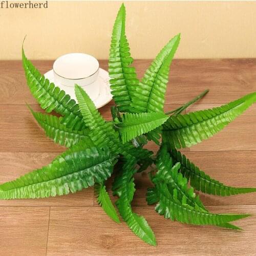 Simulation Persian Leaf Persian Grass Fern Wedding Green Plant Project Background Wall Decoration Materials with Grass