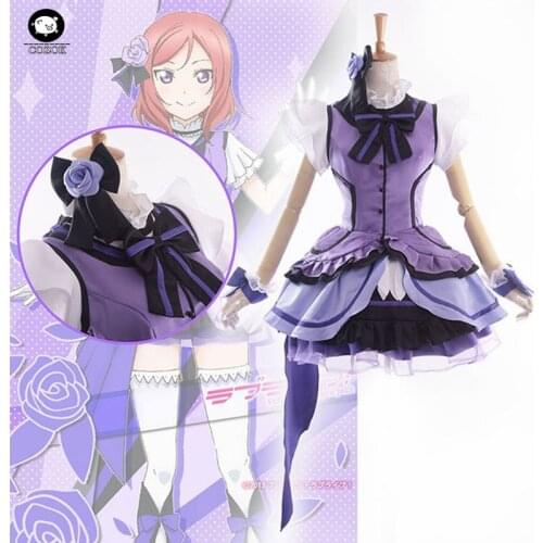 Love Live! School Idol Project KiRa-KiRa Sensation! Maki Nishikino Cosplay Costume Us Music Stage Costume Lolita Dress