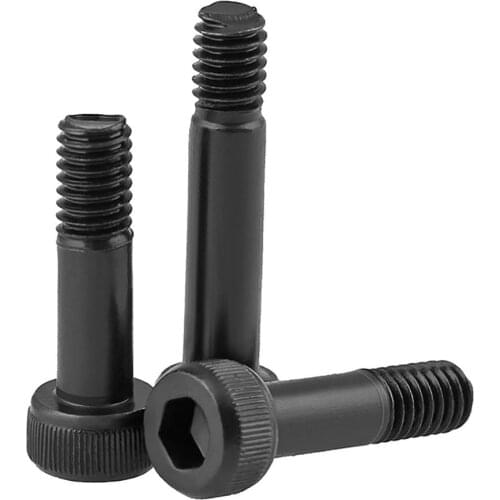 M2 M2.5 M3 M4 Half-threaded Hex Hexagon Socket Cup Head Bushing Screw Black Carbon Steel Allen Semi Thread Screws Grade 12.9