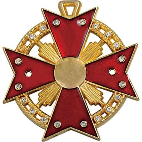 Fashion inlaid crystal coins cheap gold-plated coins