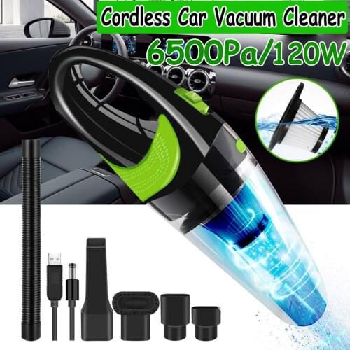 6500pa powerful car vacuum cleaner DC 12V 120W wireless wet and dry automatic portable vacuum cleanerfor Home Office