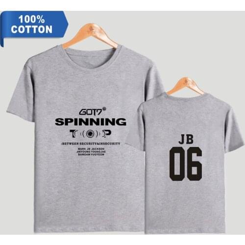 Aikooki GOT7 2D New Printing 100% Cotton Mens and Womens 2020 Tops Hot Summer Fashion Casual Short Sleeve Beautiful T-Shirt