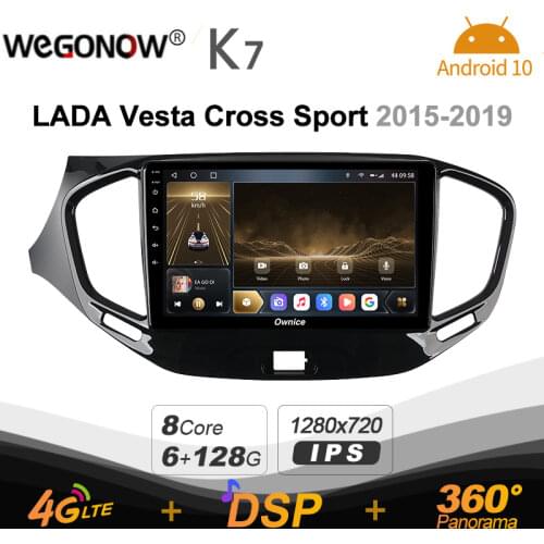 Ownice K7 Android 10.0 Car Radio Stereo for LADA Vesta Cross Sport 2015 - 2019 4G LTE 360 2din Auto Audio 6G+128G SPDIF Optical