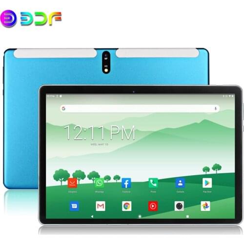 Android 9.0 New 10.1 inch Tablet PC 4G Phone Call Octa Core 4GB+64GB ROM Bluetooth Wi-Fi 2.5D Steel Screen SC9863A Tablets