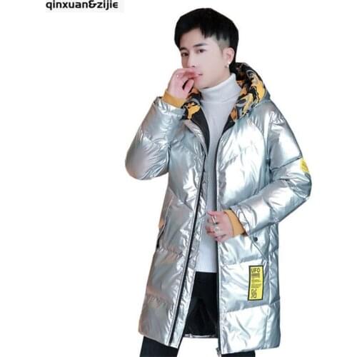 Qinxuan&Zijie Men's Long Parkas
