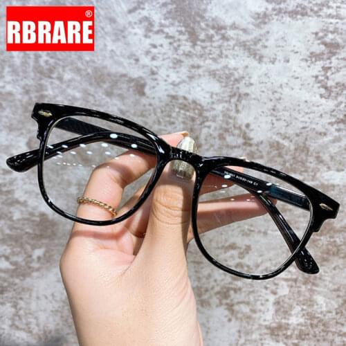 RBRARE Square Glasses Frame Women Anti Blue Light Glasses For Women Eyewear Optics Eyeglasses Frame Clear Lens Spectacles