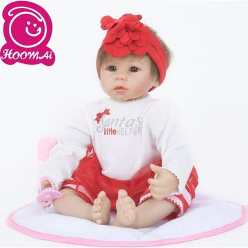 45CM Lifelike Bebe Reborn Dolls Cute Soft Silicone Cotton 18" Handmade Baby New Toy Doll For Kid Birthday Gift Early Education