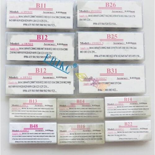 ERIKC Hot Sale 600PCS Adjusting Shim Common Rail Injector Gasket Kt Diesel Fuel B11 B12 B13 B14 B16 B22 B25 B26 B31 B48