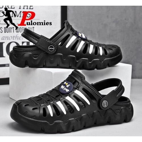 Summer Men Slippers Outdoor Massage Clogs Garden Shoes Male Casual Indoor Slides Bathroom Home Loafers Beach Sandals Flip Flops