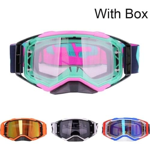 Motocross Helmet Goggles Windproof Anti-UV MX ATV MTB Off Road Bike Glasses Sport Safety Glasses Adult Men Womens Sunglasses H