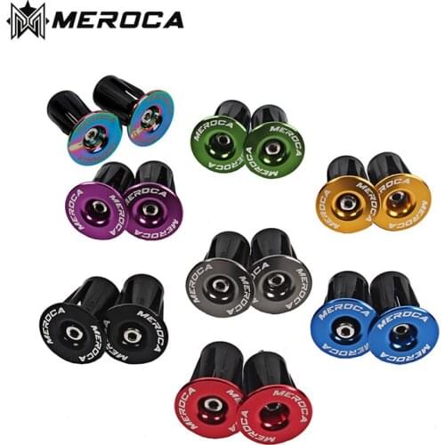 1 Pair Bicycle Grip Handlebar End Cap Aluminum Alloy Mountain Road Bike Handle Bar Grips End Plugs For Bike Handlebar Accessory