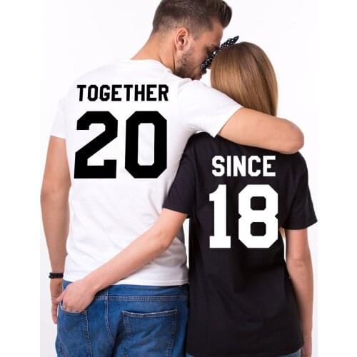 Together Since Shirts Anniversary Gift Anniversary Shirts Couples Shirts Together Since Couple Shirts Unisex
