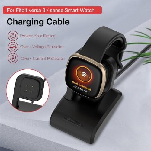 Charger Dock Charging Cable Station For Fitbit Versa 3 Sense Smart Watch Magnetic Suction Wireless Charger Adapter