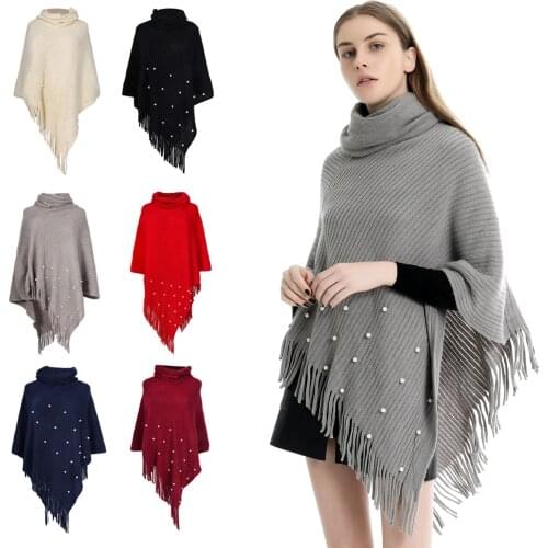 Women Winter Scarfs For Ladies Knitted Cashmere Poncho Capes Shawl Cardigans Sweater Coat Panuelos De Mujer Para El Cuello #YL10