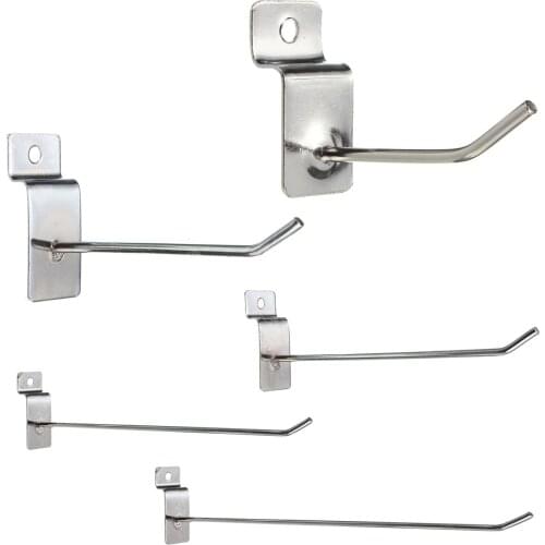 25 x Slatwall Single Hook Pin Shop Display Fitting Prong Hanger