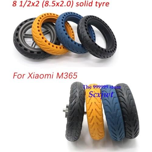 8.5x2.0 For Xiaomi M365 electric scooter tire m365 tire solid hole shock absorber non pneumatic 8.5 Inch 8 1/2x2 durable wheel