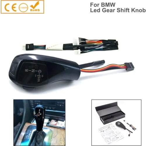 1 Set Car LED Gear Shift Knob Head Automatic Shifter Lever For BMW 5 Series E39 4D Sedan 5D Touring E53 X5 Facelifted