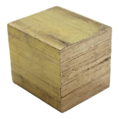 Square brass block