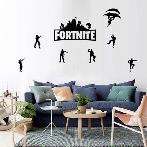Fortnite Wall Stickers Kids Room Backdrop Decorative Painting Home Decoration Stickers Posters Cartoon Printed Stickers Toy Gift