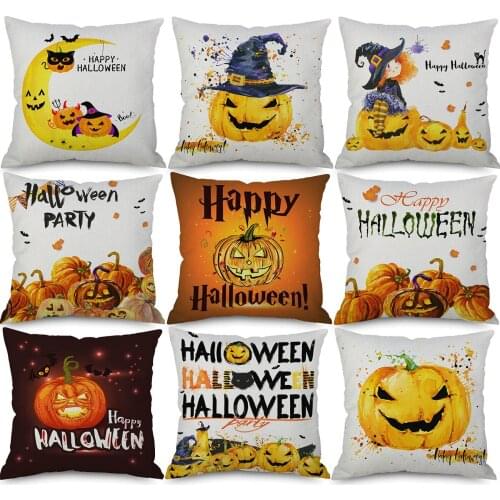 Sea Horse Crab Starfish Marine Animals Cushion Covers Pillow Case Beige Linen Pillowcase 45X45cm Sofa Decoration