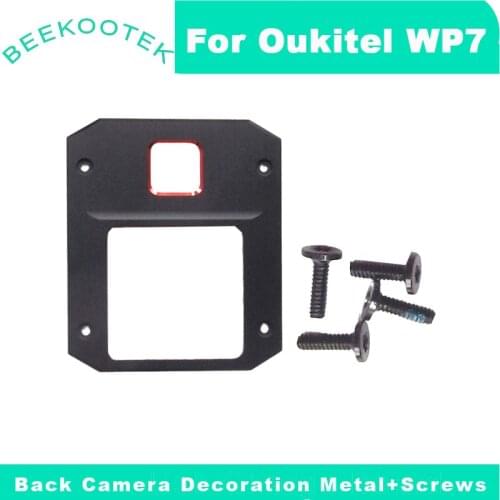 New Original Oukitel WP7 Back Camera Trimming Cover Camera Decoration Metal+Screw for Oukitel WP7 Smart Phone