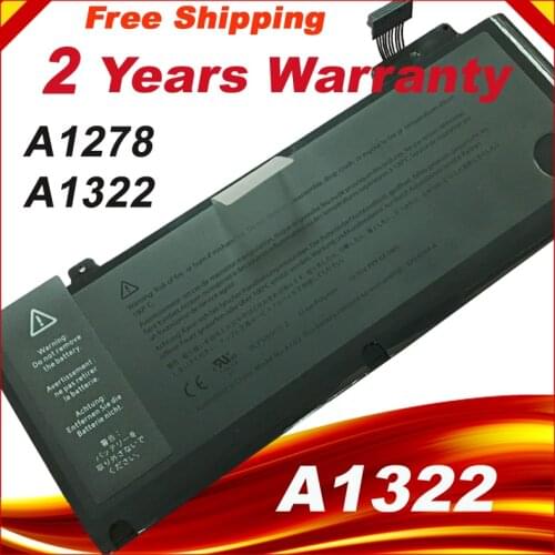 A1322 battery For APPLE MacBook Pro 13" A1278 2009 2010 2011 2012 year laptop MC700 MC374